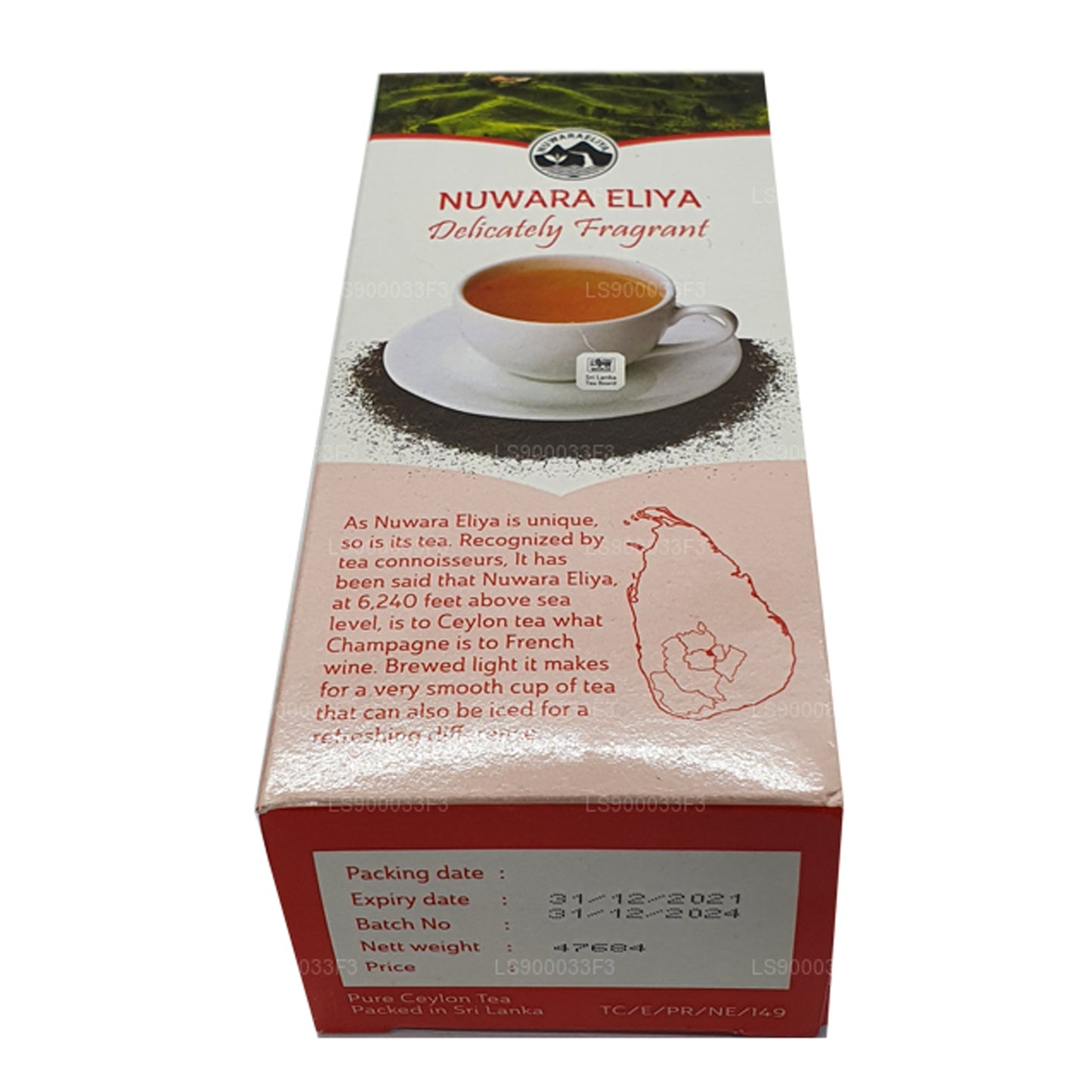 Черный чай Нувара Элия в одном регионе Лакпура