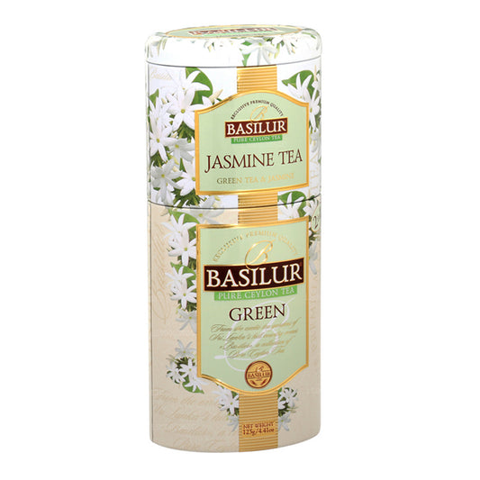 Basilur Фрукты и цветы «Жасминовый чай/зеленый» (125г) Caddy