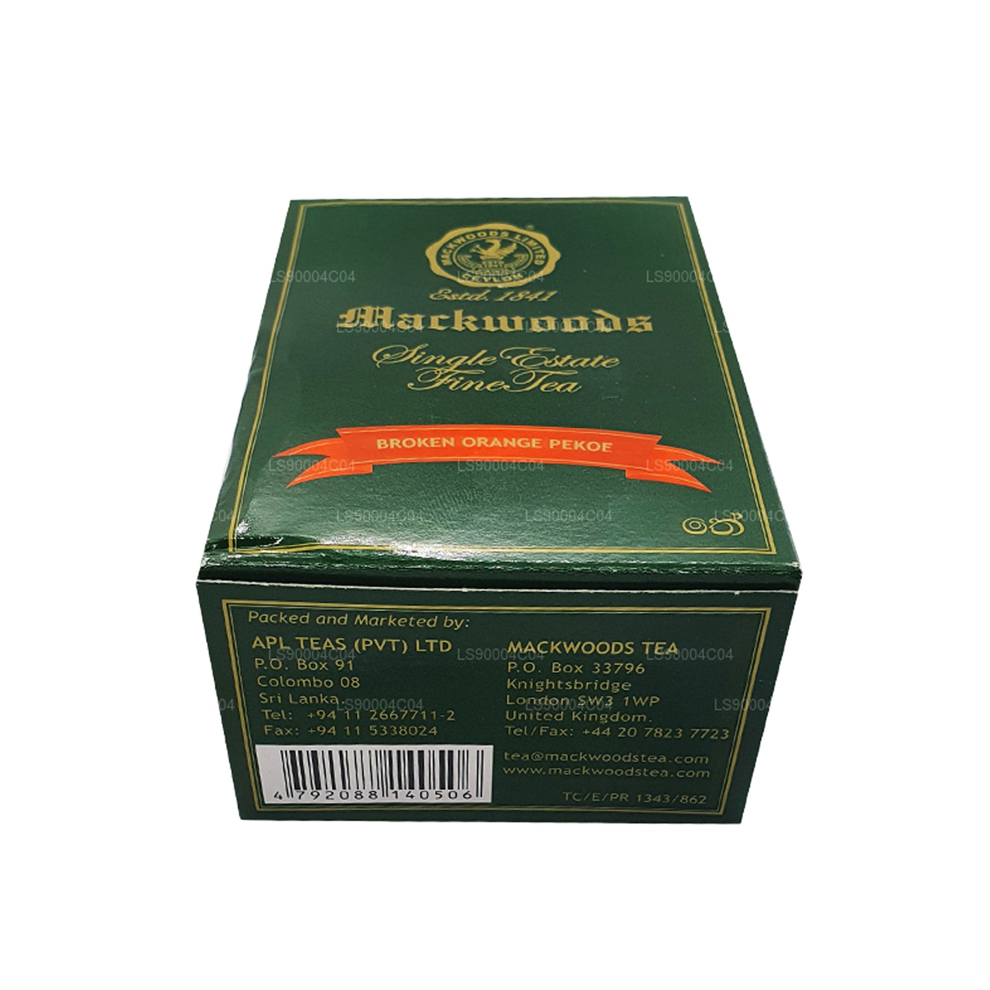 Чистый цейлонский чай Mackwoods Single Estate (BOP) Сломанный апельсиновый пекоэ (200 г)