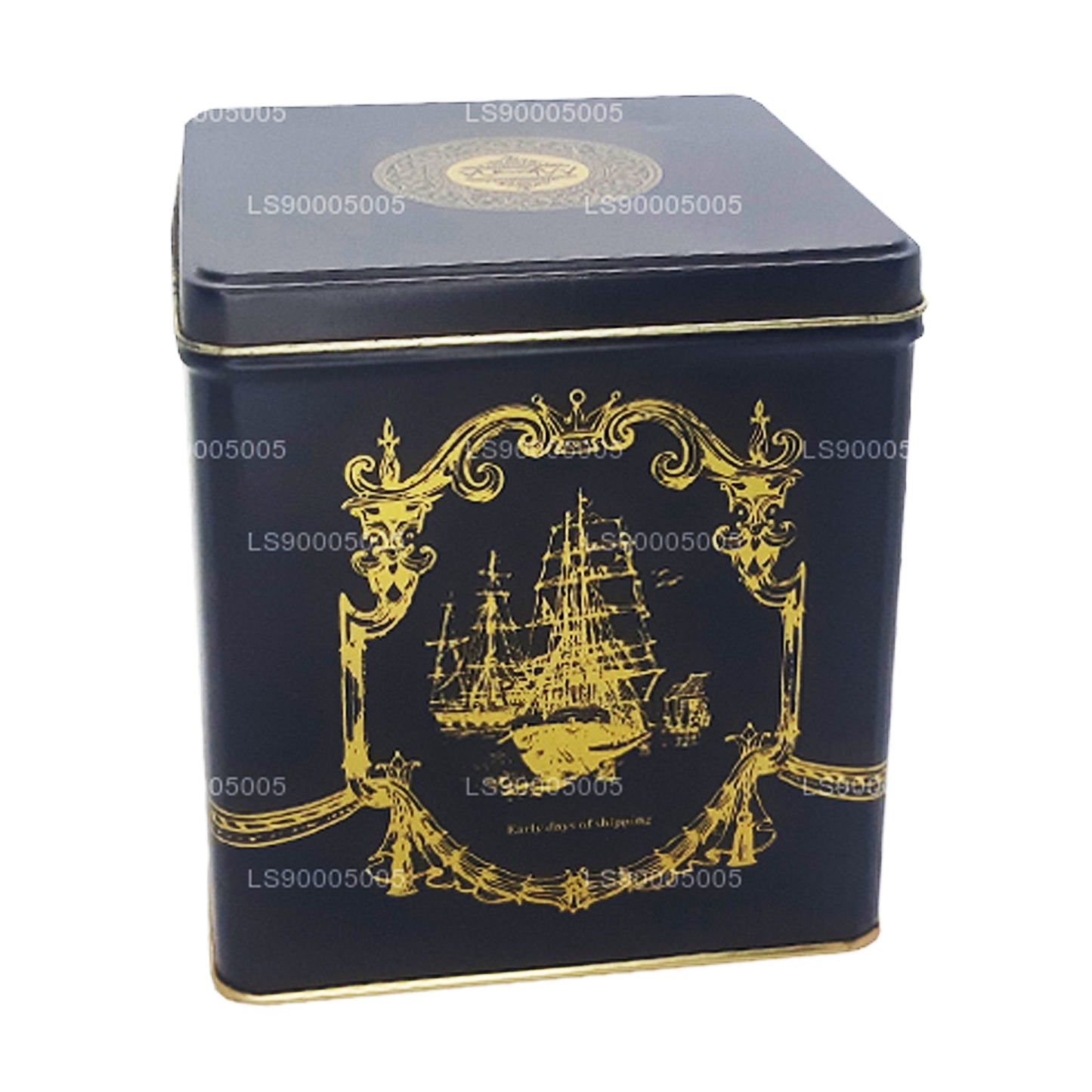 Листовой чай Mlesna Victorian Blend OP, черный металлический контейнер