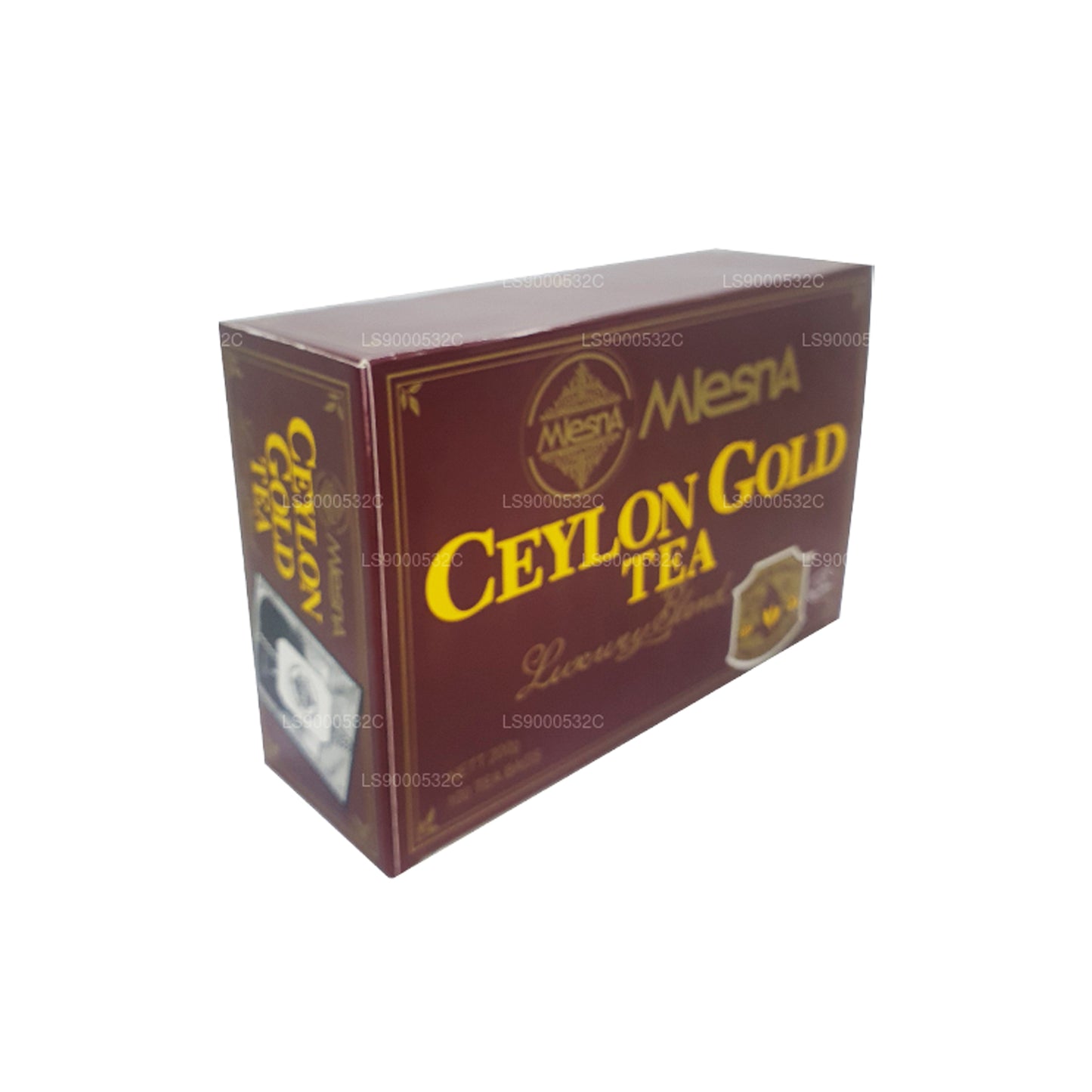 Чай Mlesna, цейлонское золото, 100 пакетиков (200 г), шнурок и бирка