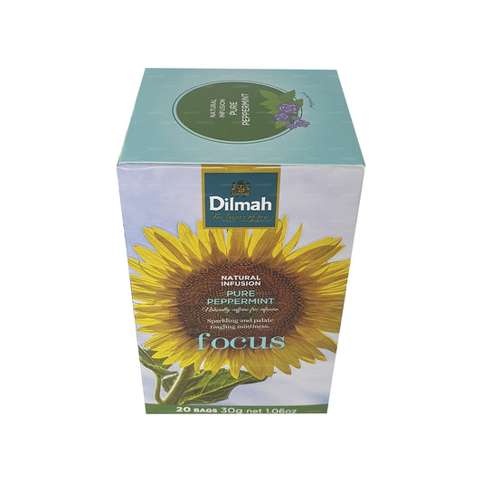 Натуральный настой натуральной мяты Dilmah (30 г) 20 пакетиков чая