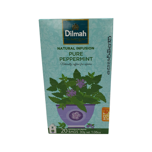 Натуральный настой натуральной мяты Dilmah (30 г) 20 пакетиков чая