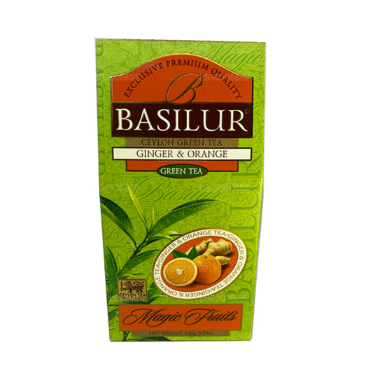 Волшебный зеленый имбирь и апельсин Basilur (100 г)