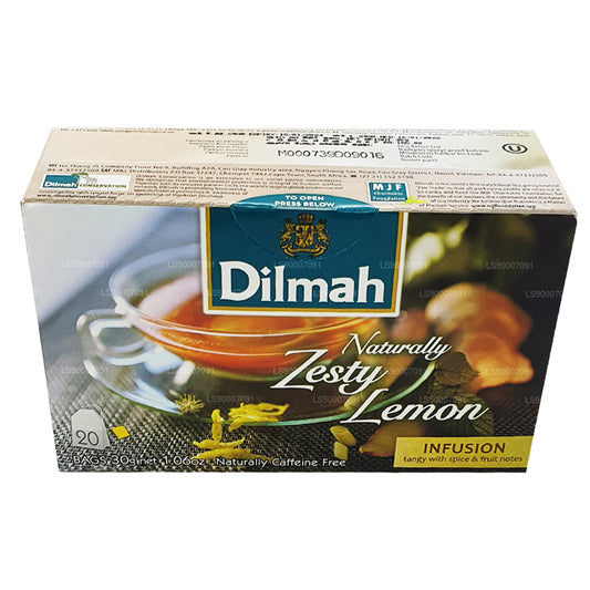 Dilmah Натуральный пикантный лимон (30 г) 20 чайных пакетиков