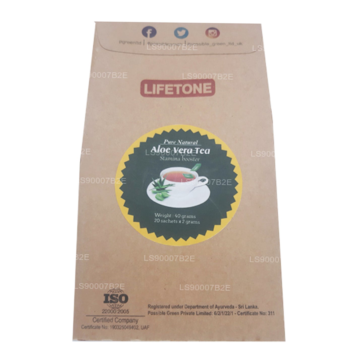 Чай с алоэ вера Lifetone (40 г)