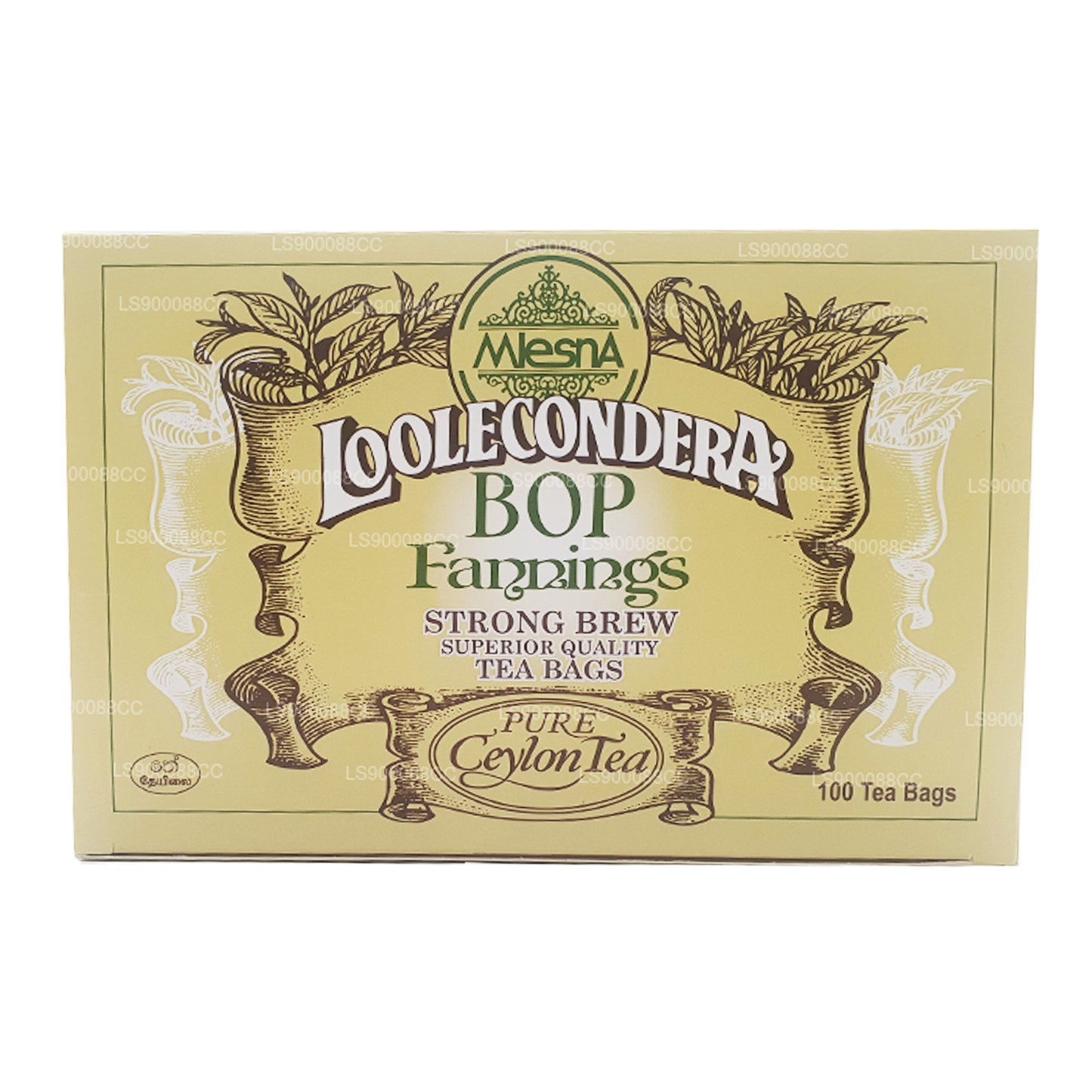 Mlesna Loolecondera BOP Fannings Крепкий заварной чистый цейлонский черный чай (200 г)