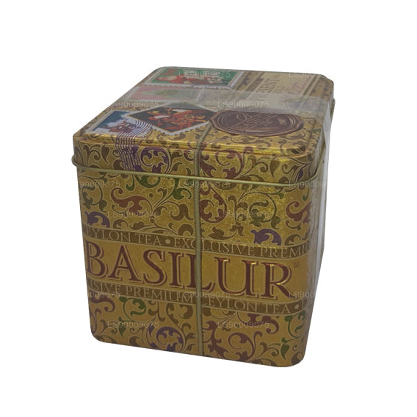 Золотая банка для черного чая Basilur Present (100 г)