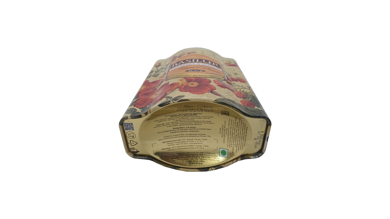 Консервная конфета Basilur Magic Fruits с малиной и шиповником (100 г)