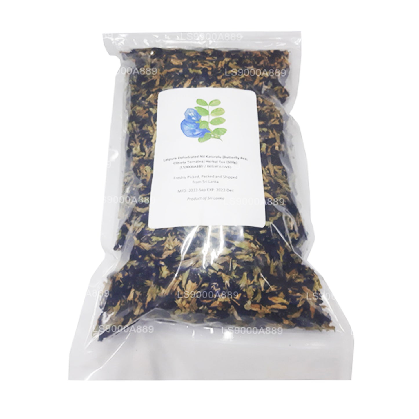 Травяной чай «Обезвоженный Нил Катаролу» (горох-бабочка, Clitoria Ternatea) (40 г)