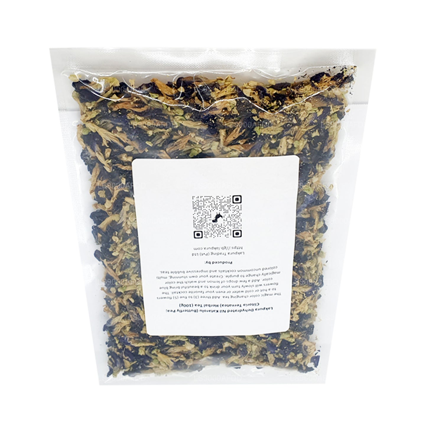 Травяной чай «Обезвоженный Нил Катаролу» (горох-бабочка, Clitoria Ternatea) (40 г)