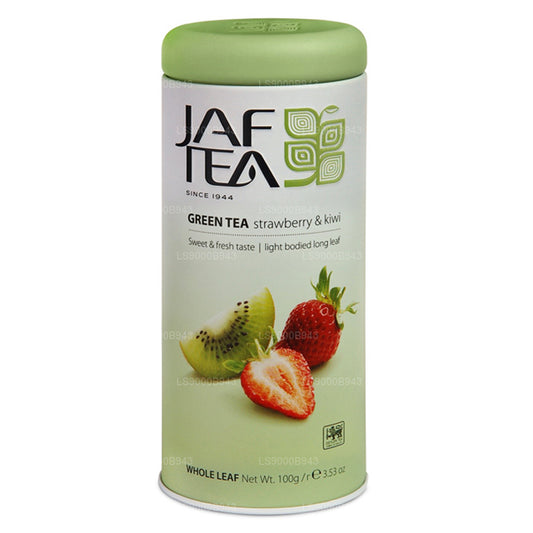 Jaf Tea Чистая зеленая коллекция клубники и киви (100 г) олово