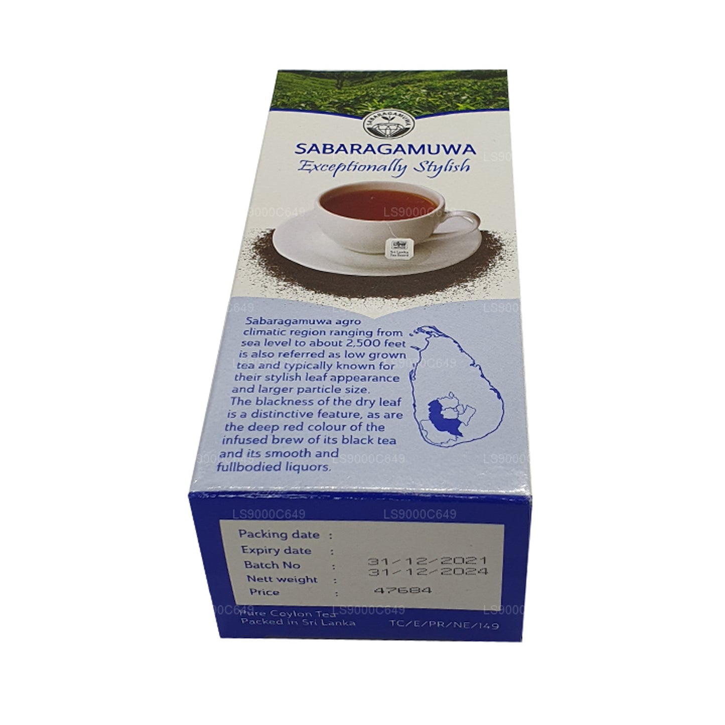 Черный чай Сабарагамува в одном регионе Лакпура