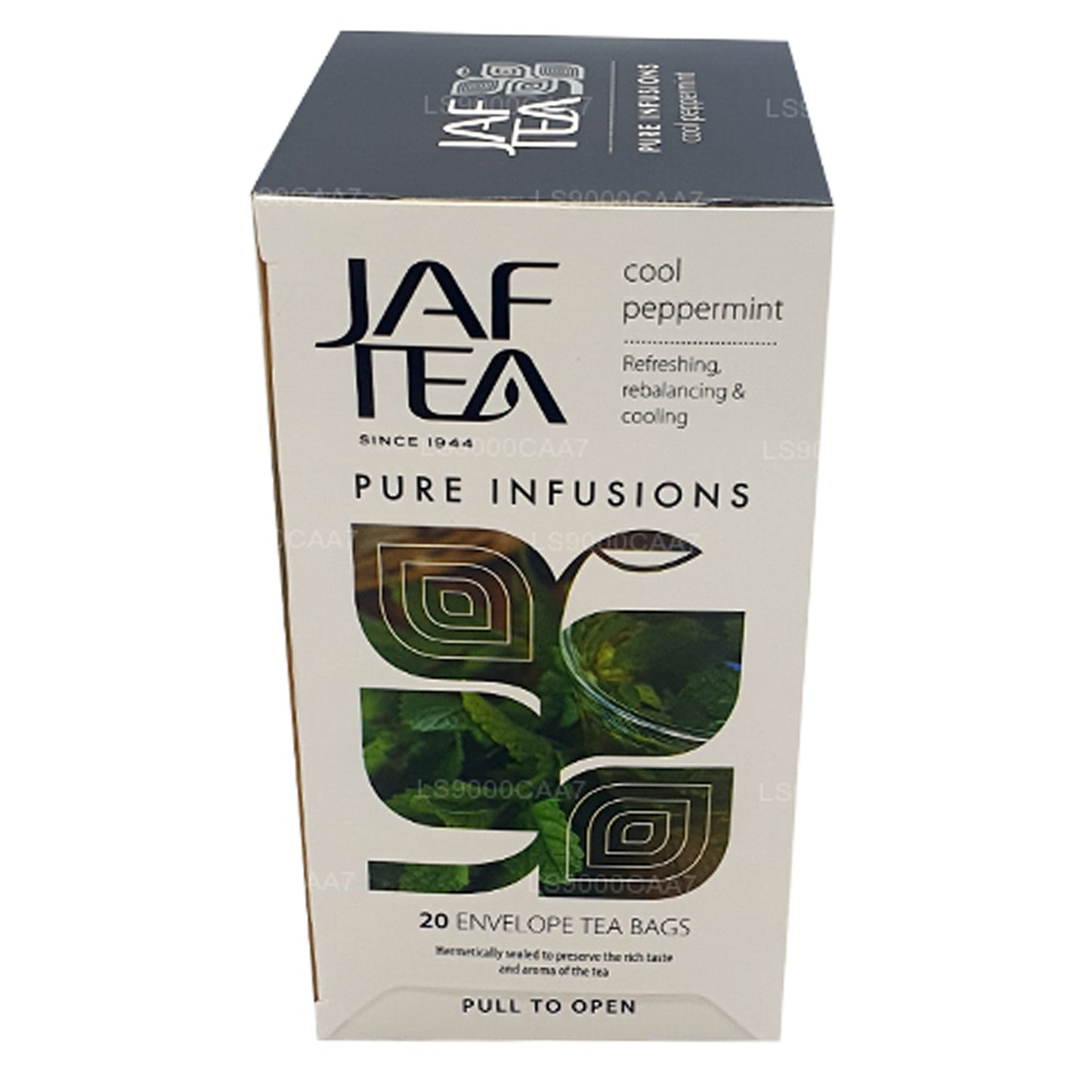 Коллекция чистых инфузий Jaf Tea, прохладная фольга с мятой перечной, конверт, пакетики для чая (30 г)