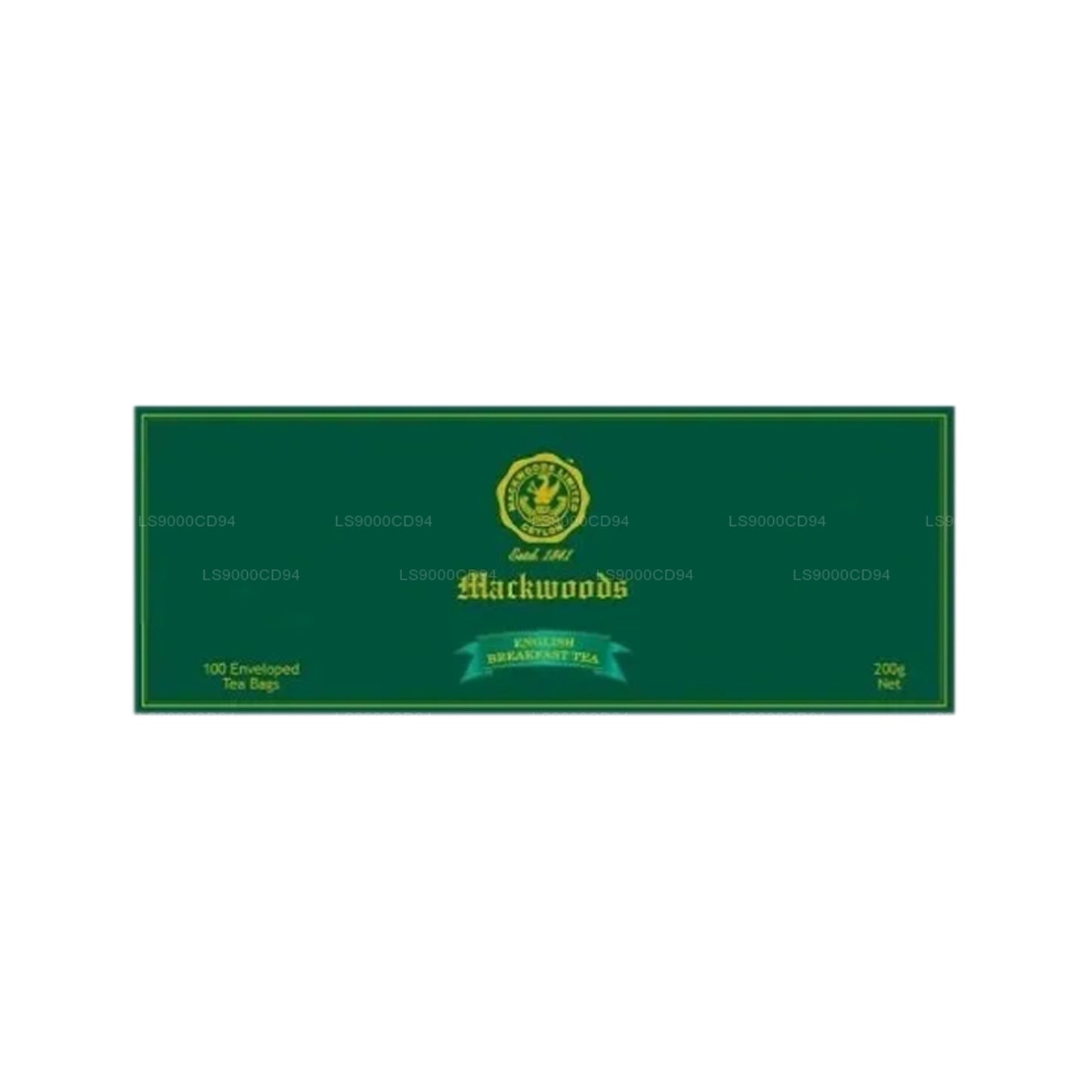 Mackwoods English Breakfast 100 Enveloped Tea Bags (200g)
