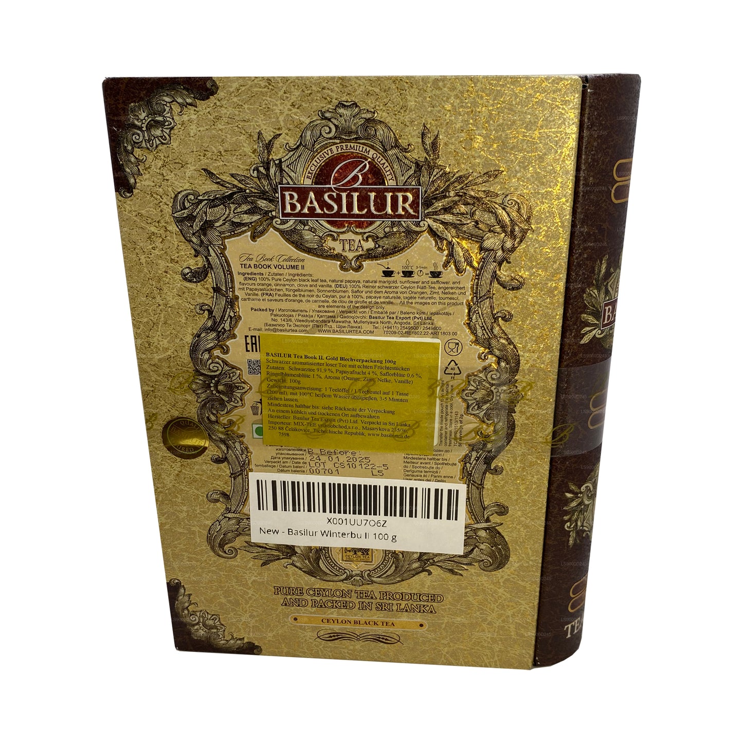 Чайная книга Basilur «Чайная книга том II - золото» (100г) Caddy