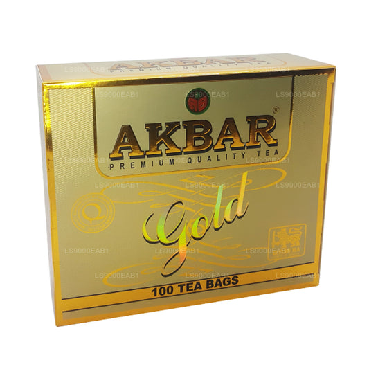 100% чистый цейлонский чай Акбар Голд Премиум (200 г) 100 пакетиков