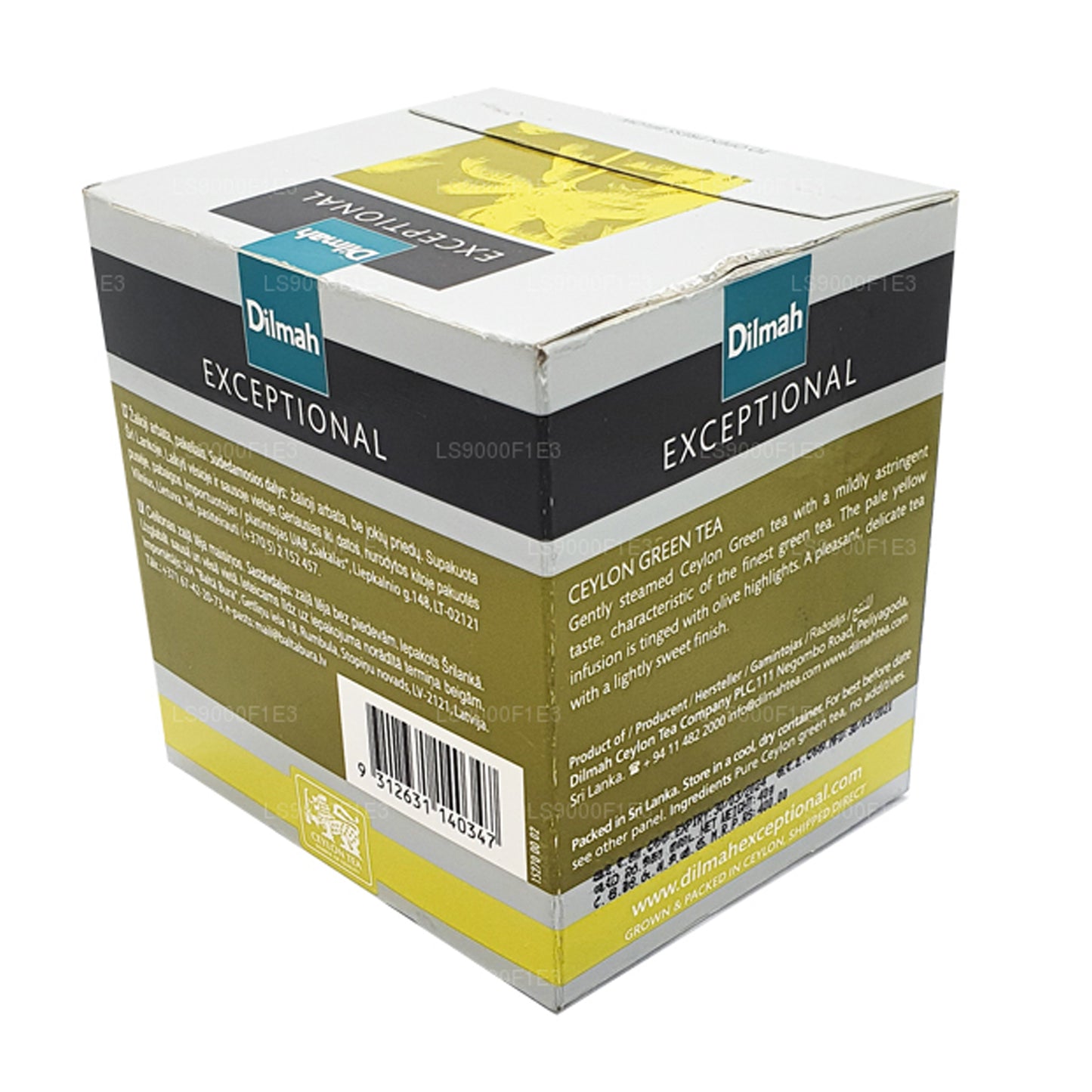 Цейлонский зеленый чай Dilmah Exceptional (40 г) 20 пакетиков