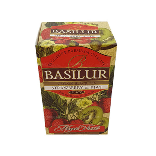Basilur Клубника и киви (50 г) 20 пакетиков чая
