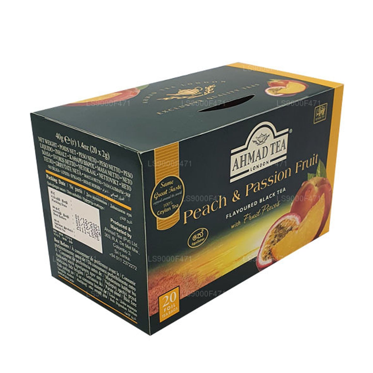 Ahmad Tea Персик и страсть 20 пакетиков из фольги (40 г)