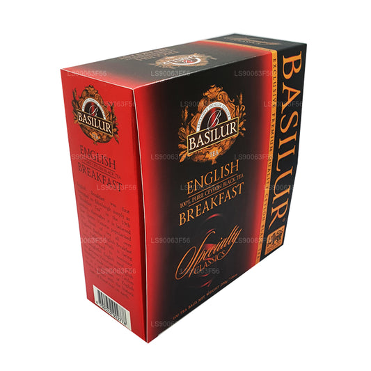 Basilur English Breakfast Чистый цейлонский черный чай (200 г) 100 пакетиков