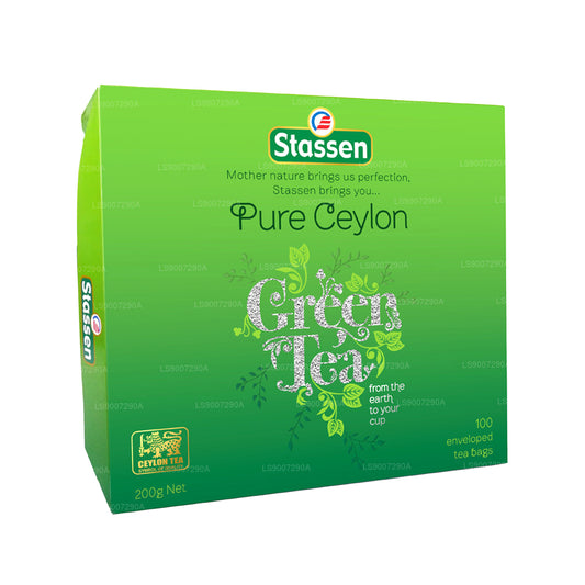 Чистый цейлонский зеленый чай Stassen (200 г) 100 чайных пакетиков