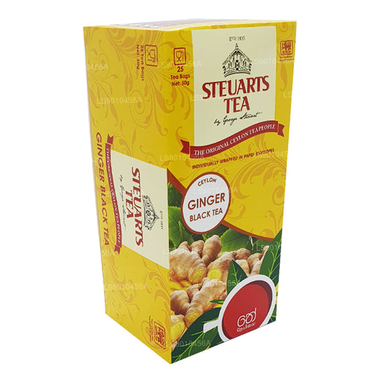 Черный имбирный чай Джорджа Стюарта (50 г) 25 пакетиков