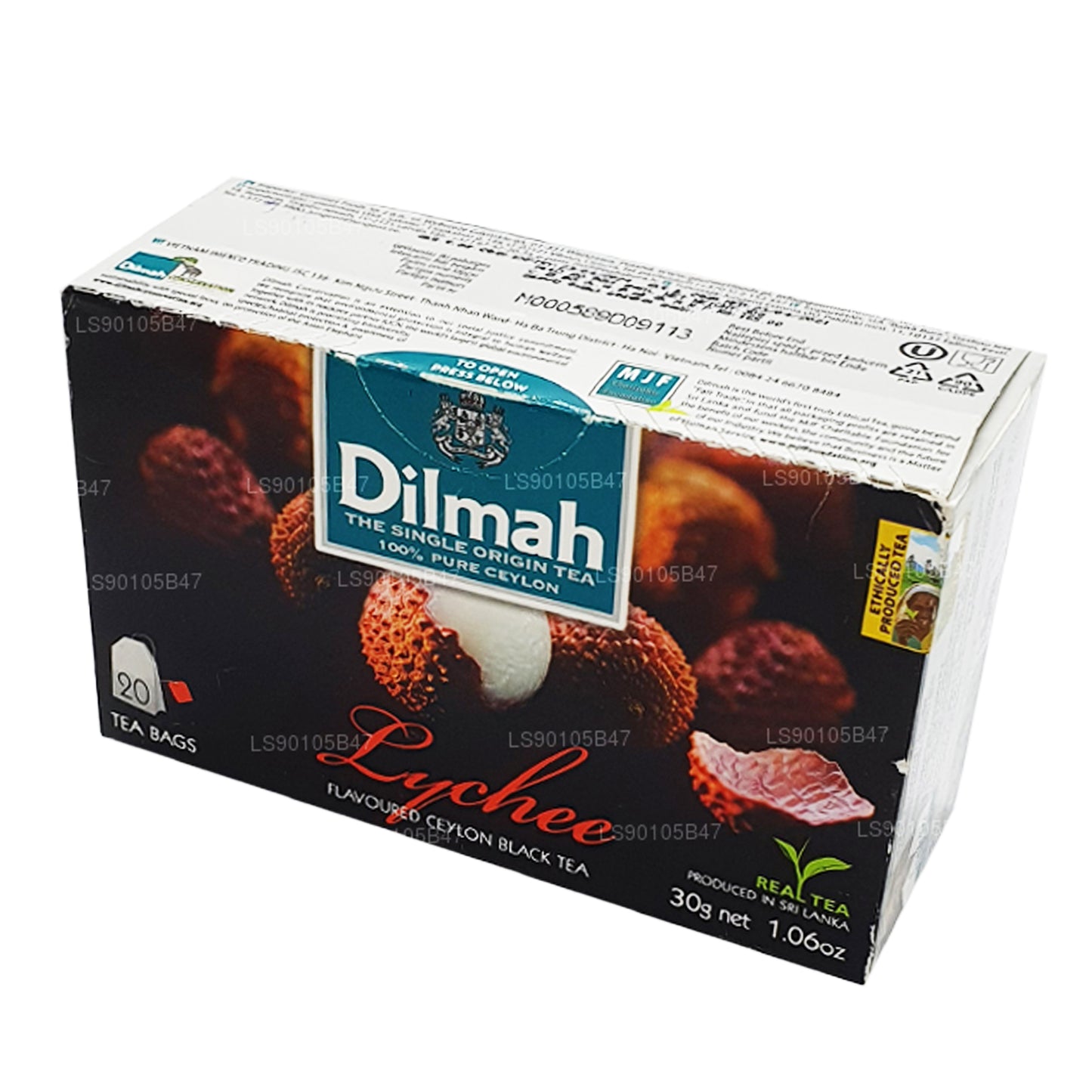 Черный чай со вкусом личи Dilmah (30 г)