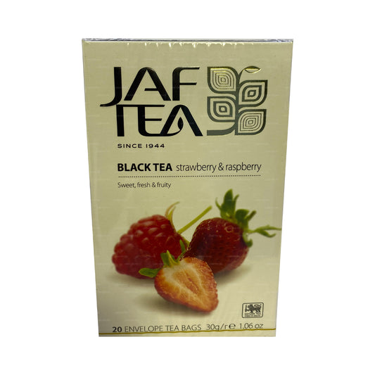 Коллекция Jaf Tea Pure Fruits Черный чай с клубникой и малиной (30 г) 20 пакетиков