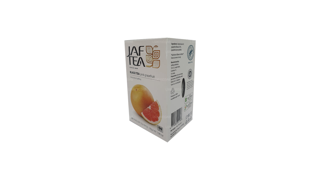 Коллекция Jaf Tea Pure Fruits, черный чай, розовый грейпфрут, фольга, конверт, чайные пакетики (30 г)