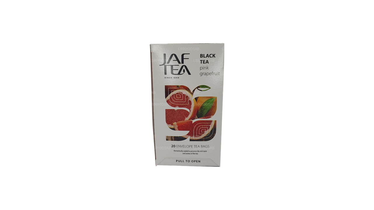 Коллекция Jaf Tea Pure Fruits, черный чай, розовый грейпфрут, фольга, конверт, чайные пакетики (30 г)