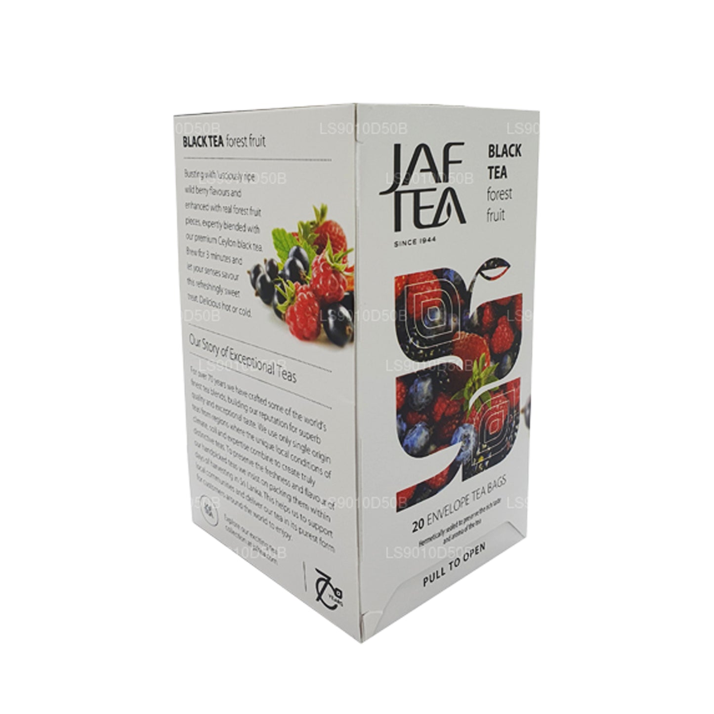 Коллекция чистых фруктов Jaf Tea Черный чай «Лесные фрукты» (30 г) 20 пакетиков