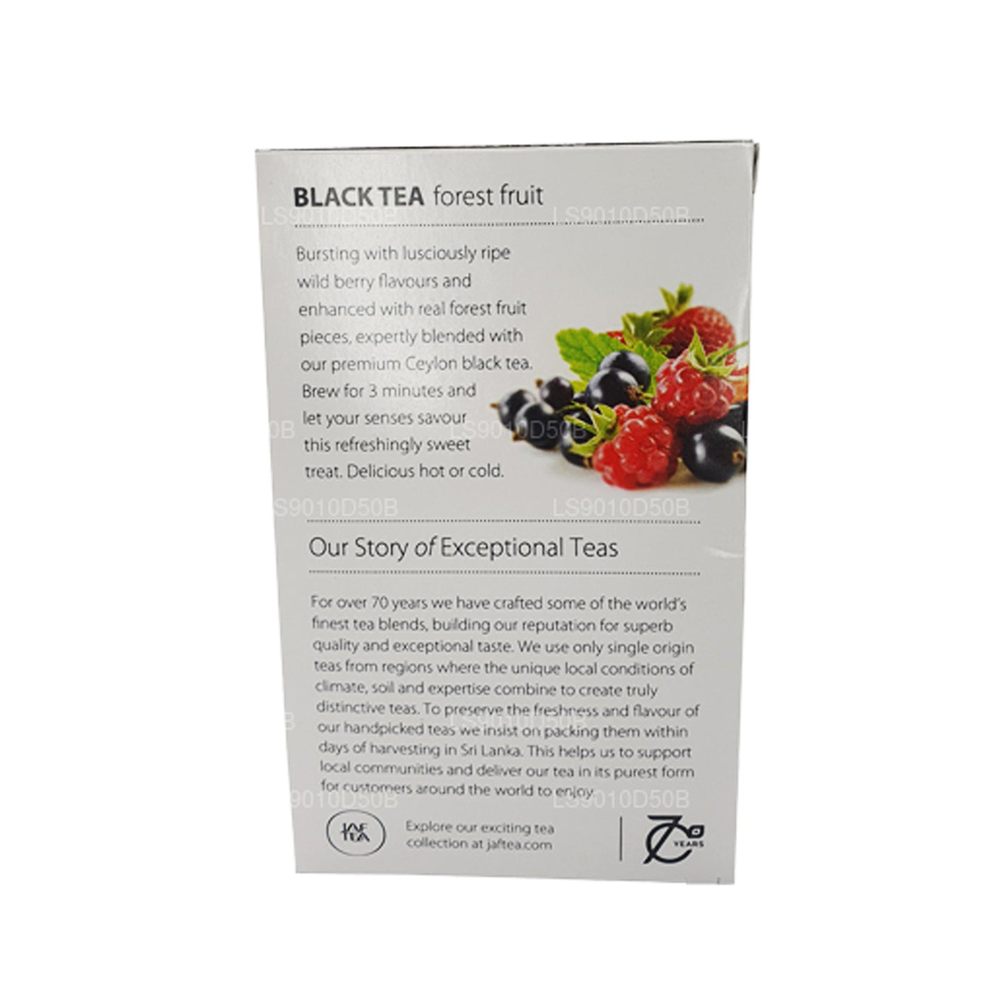Коллекция чистых фруктов Jaf Tea Черный чай «Лесные фрукты» (30 г) 20 пакетиков