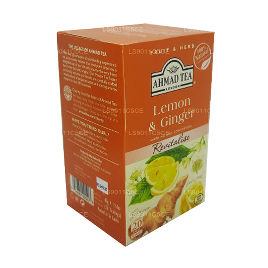 Чай Ahmad из фольги с лимоном и имбирем 20 пакетиков (40 г)