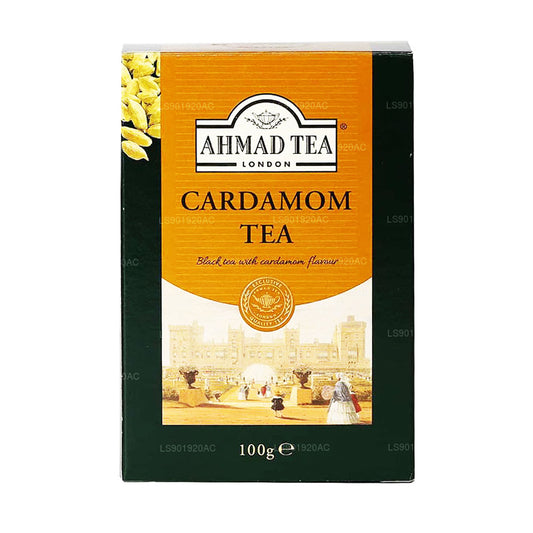 Картонная упаковка для рассыпного чая Ahmad с кардамоном (100 г)