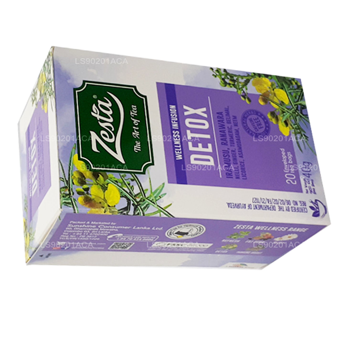 Zesta Детокс Ирамусу, Ранавара (40 г) 20 чайных пакетиков