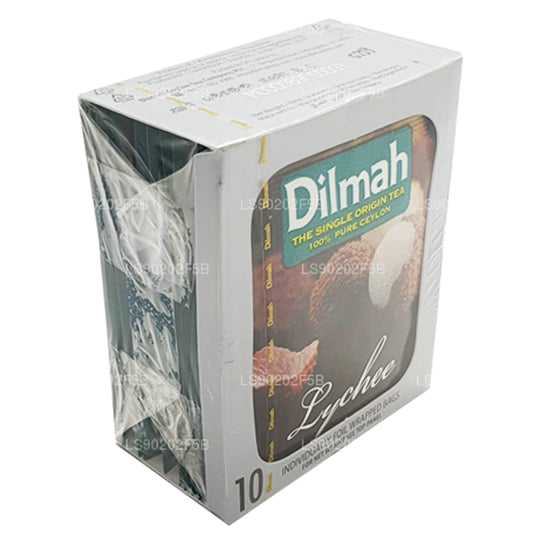Цейлонский черный чай со вкусом личи Dilmah (20 г) 10 пакетиков