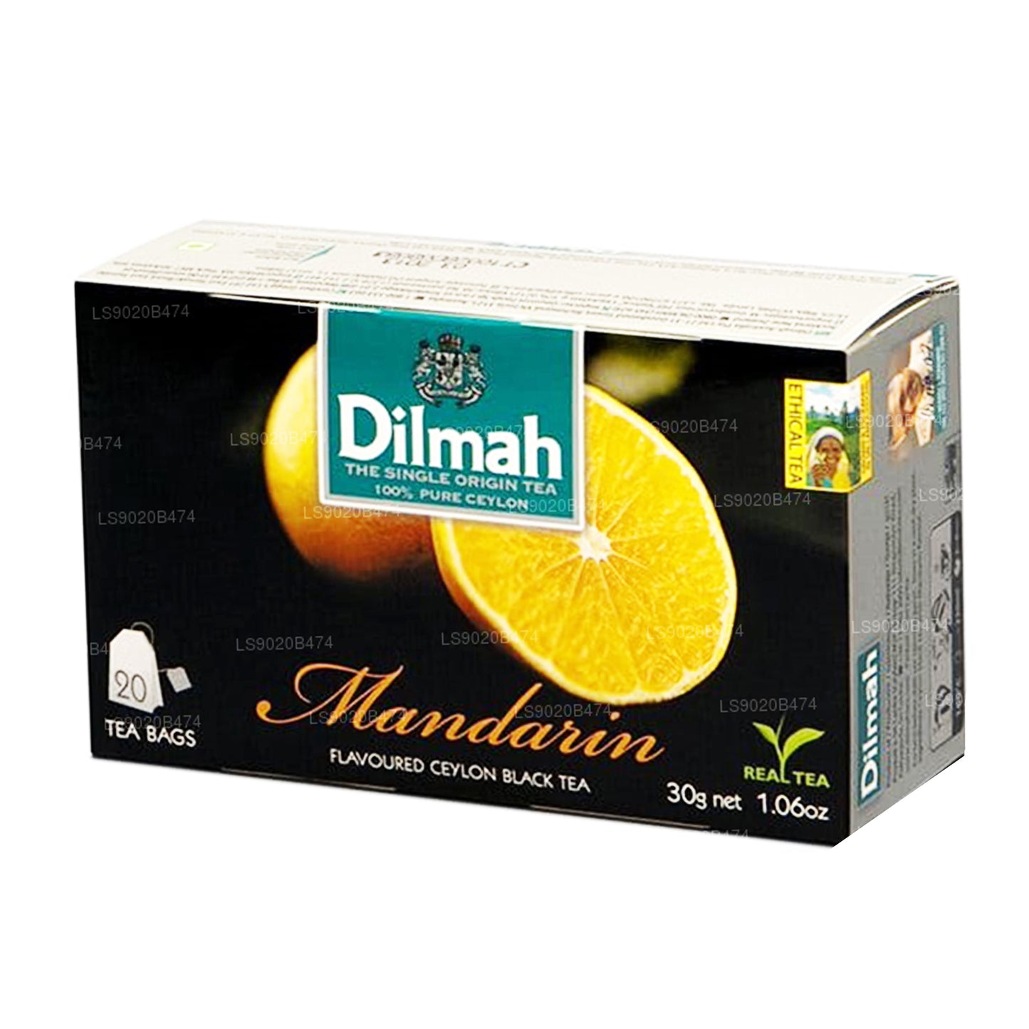 Чай со вкусом мандарина Dilmah (30 г) 20 пакетиков