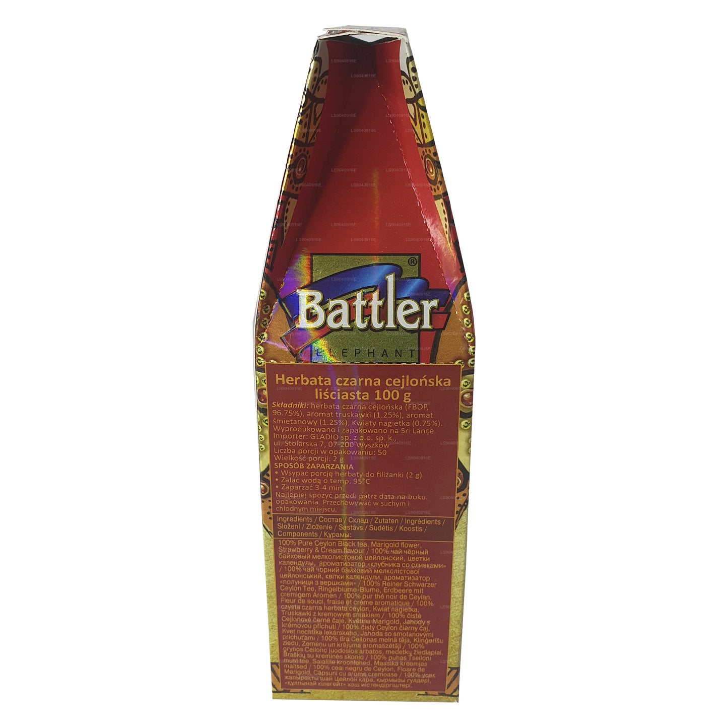 Клубника Battler со сливками (100 г) Tin Caddy