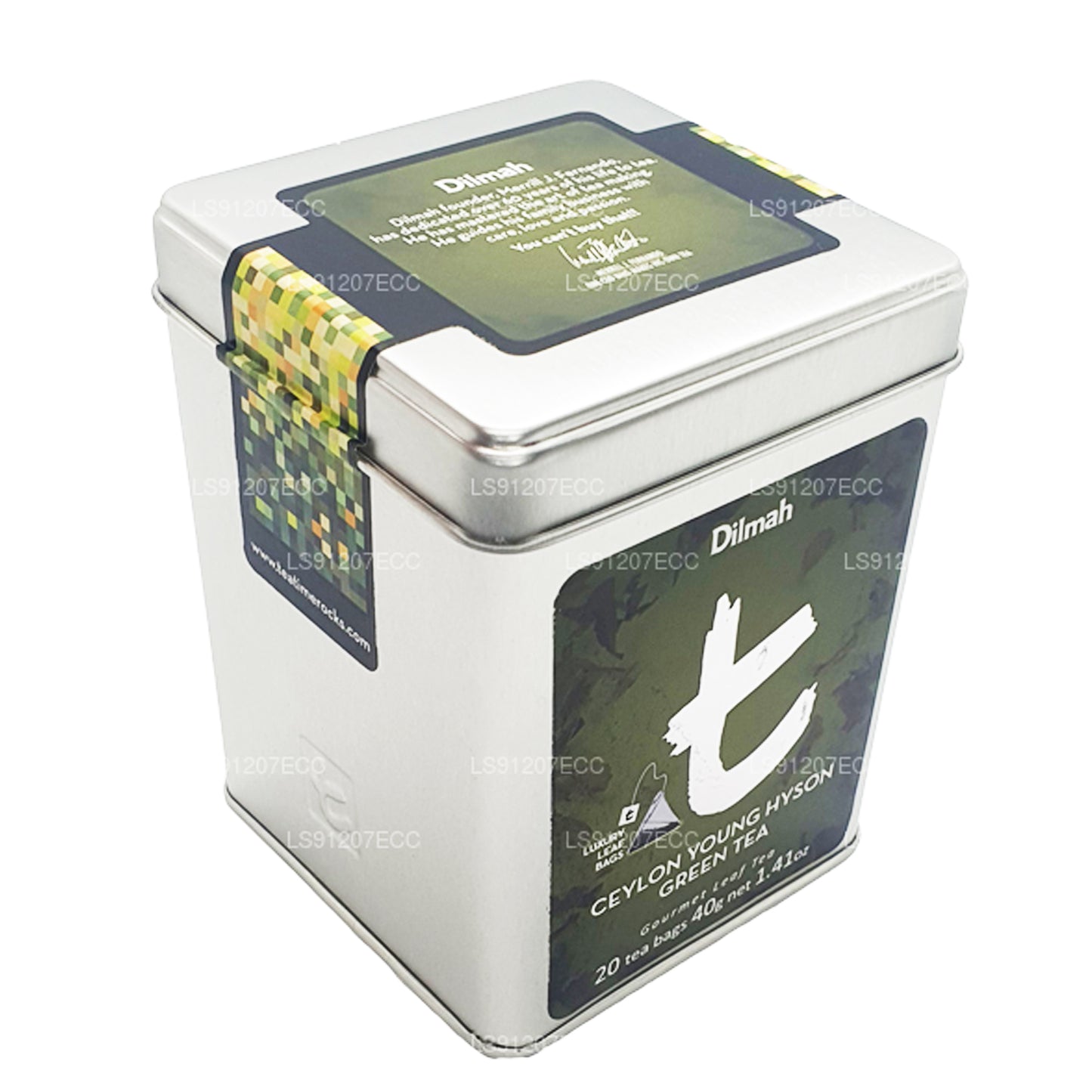 Цейлонский зеленый чай «Юнг Хайсон» серии Dilmah T (40 г) 20 пакетиков