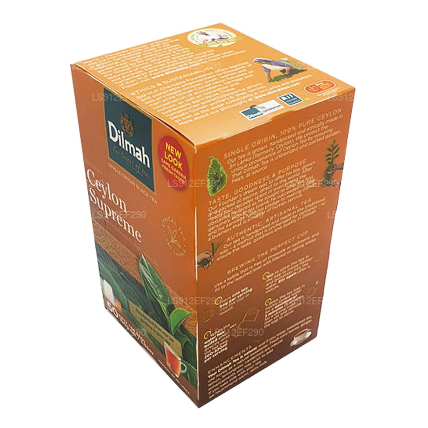 Dilmah Цейлон Супрем (100 г) 50 пакетиков чая