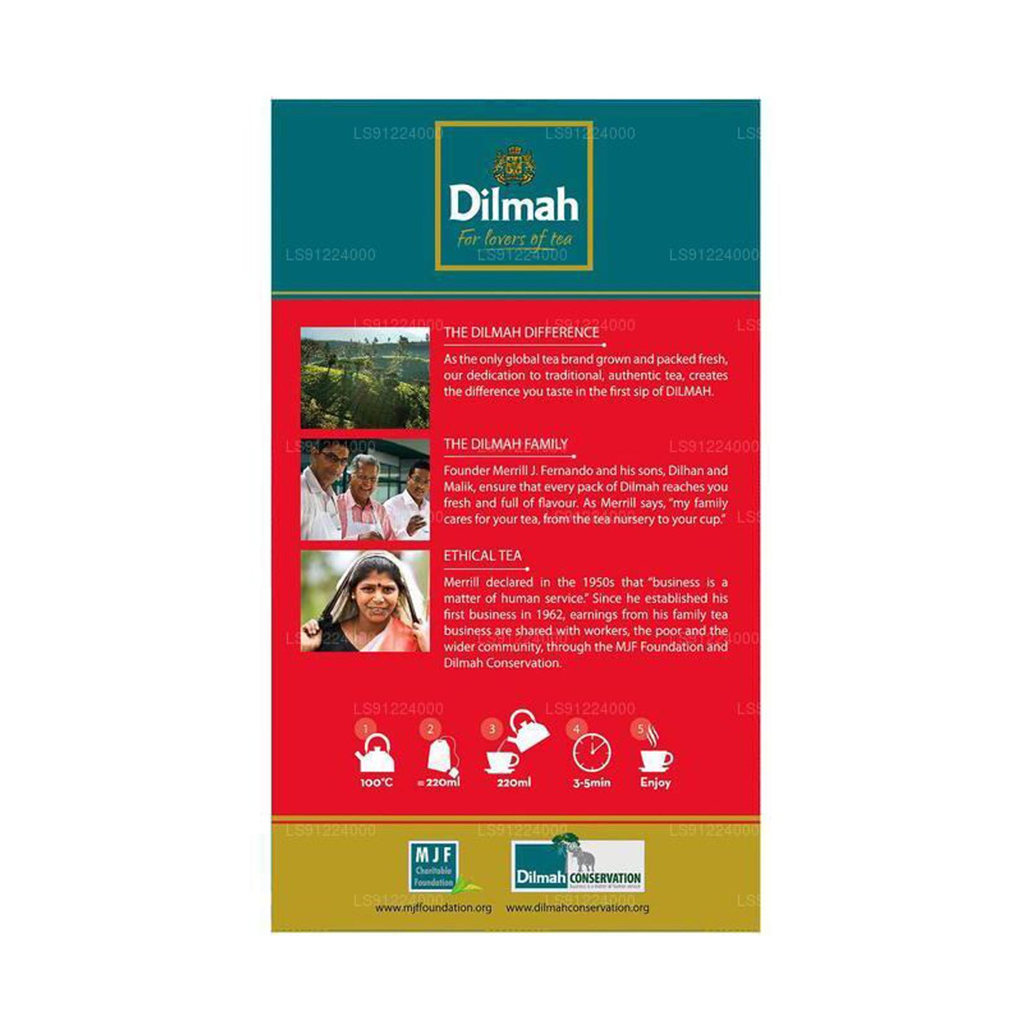 Английский чай для завтрака Dilmah (50 г) 25 пакетиков