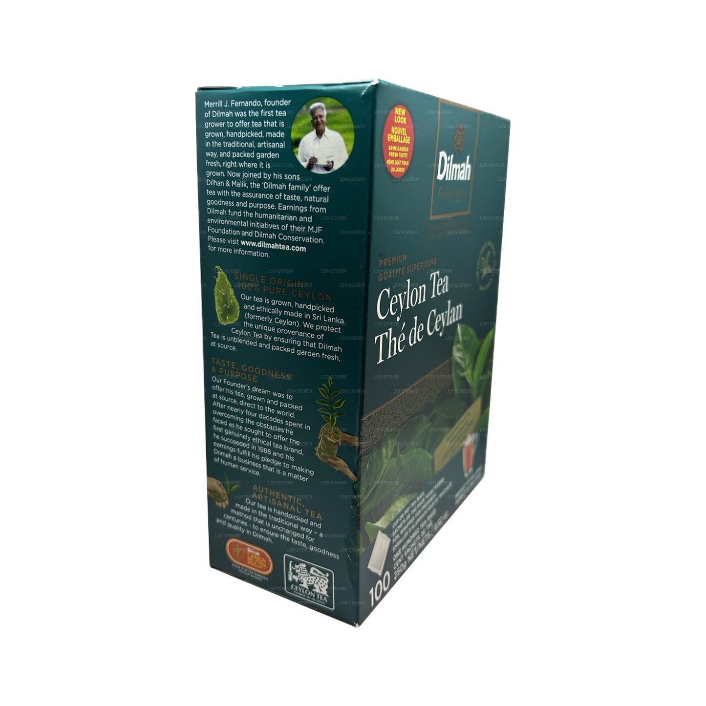 Цейлонский чай Dilmah Premium (250 г) 100 пакетиков без бирки