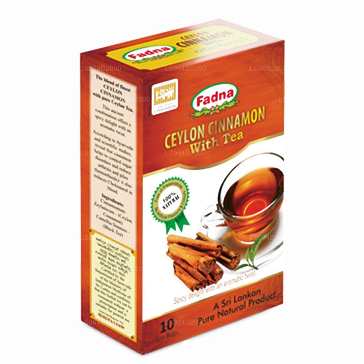 Травяной чай Fadna с цейлонской корицей (20 г) 10 чайных пакетиков