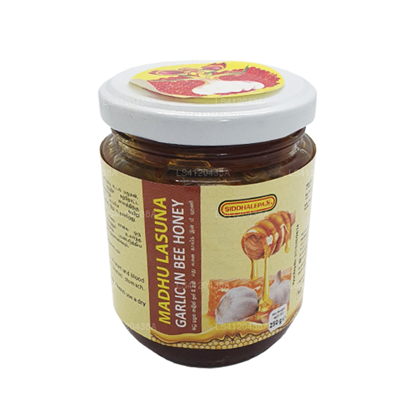 Чеснок Siddhalepa Madhu Lasuna в пчелином мёде (250 г)