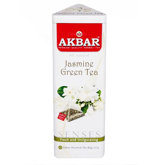 Зеленый чай Akbar с жасмином (27 г) 15 пакетиков