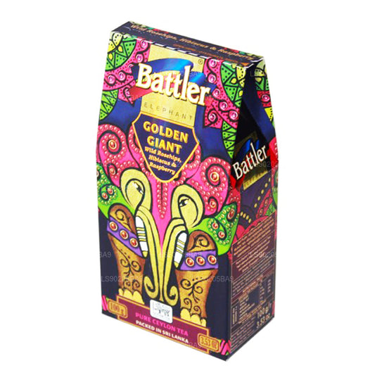 Рассыпной чай Battler Wild Shephip Hibiscus с малиной (100 г) в картонной коробке