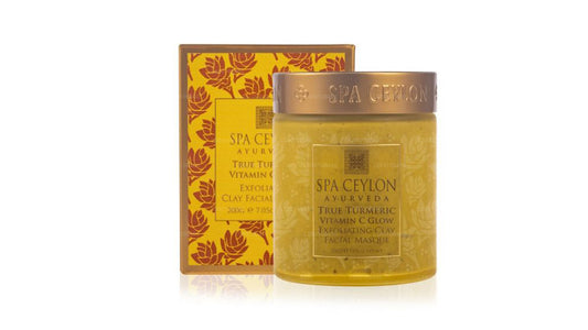 Spa Ceylon True Куркума - Отшелушивающая глиняная маска для лица с витамином С (200 г)