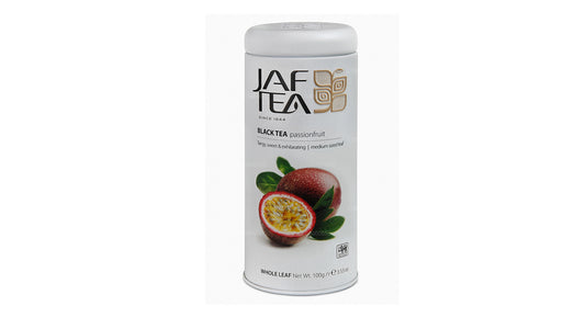 Чай Jaf Tea из коллекции чистых фруктов с маракуйей (100 г) в жестяной банке