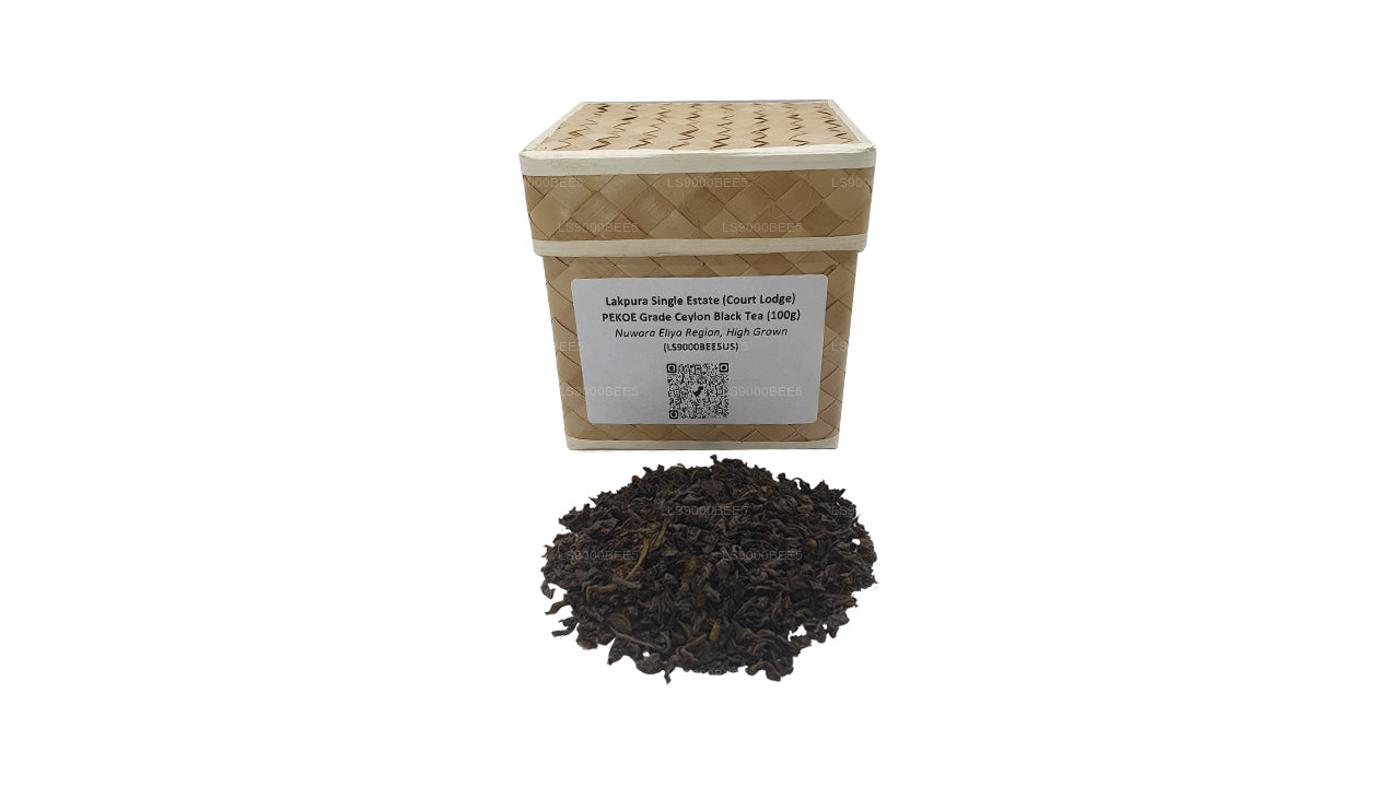 Lakpura Single Estate (Корт-Лодж) Цейлонский черный чай класса PEKOE (100 г)